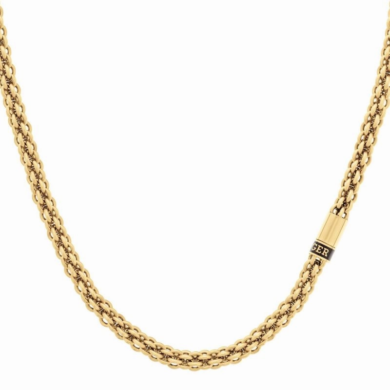 Tommy Hilfiger Mens Gold Plated Chain Necklace 2790525