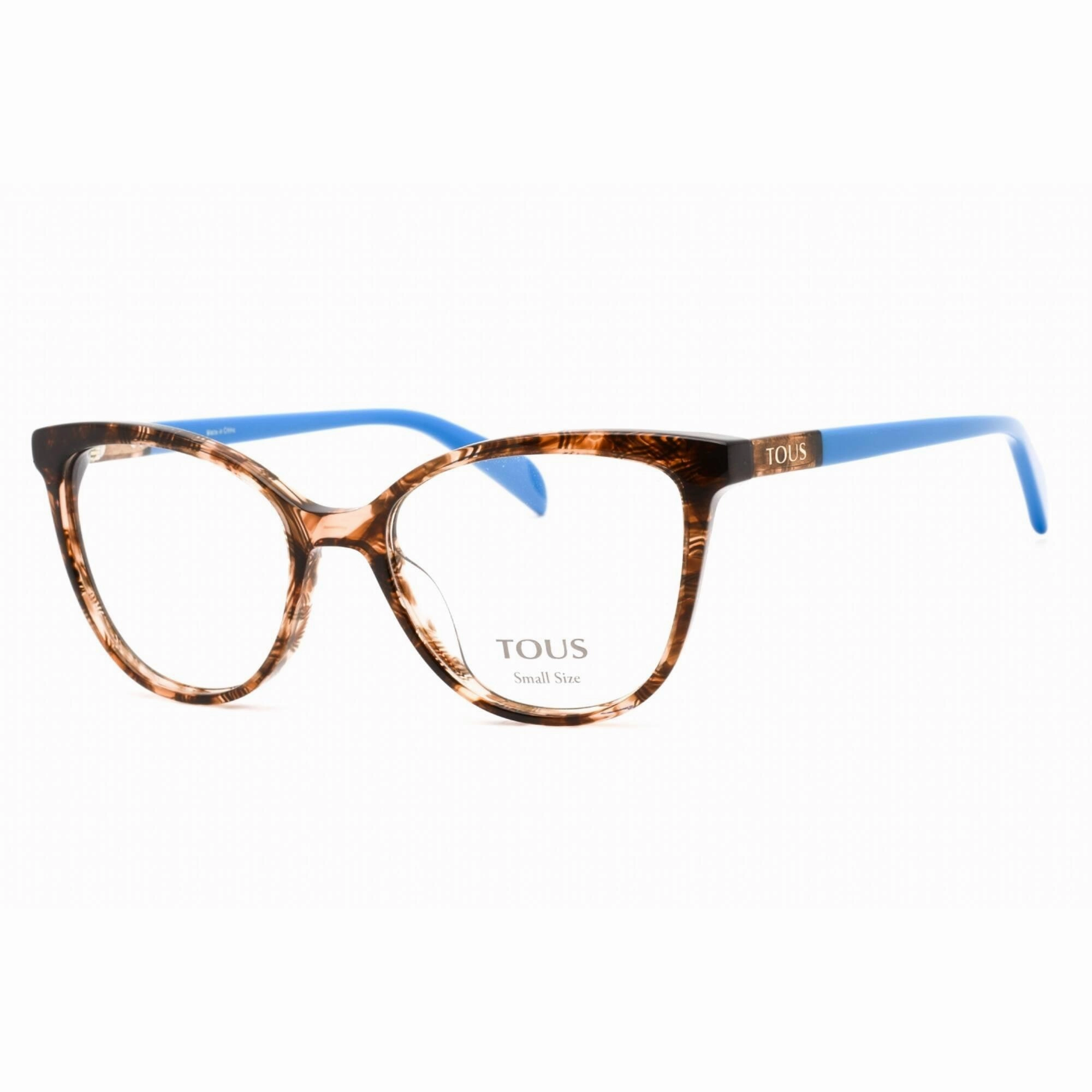 Tous Women's Eyeglasses - Full Rim Brown Fantasy Plastic Cat Eye Frame | VTOB35L 0XAP