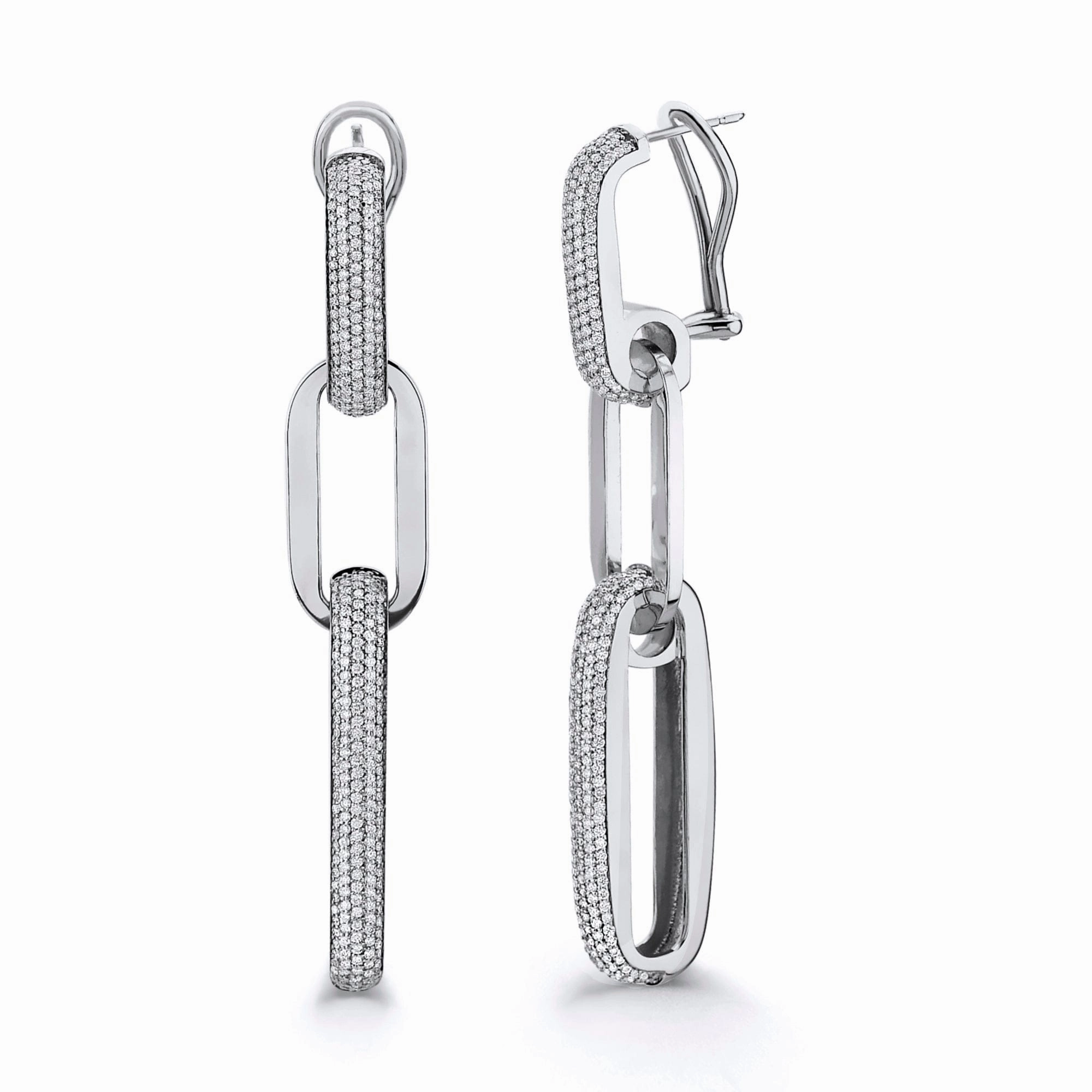 Triple Luxe Link Drop Earrings ER355-YG