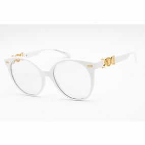 Versace Women's Sunglasses - Full Rim White Plastic Round Shaped | 0VE4442 314/M3