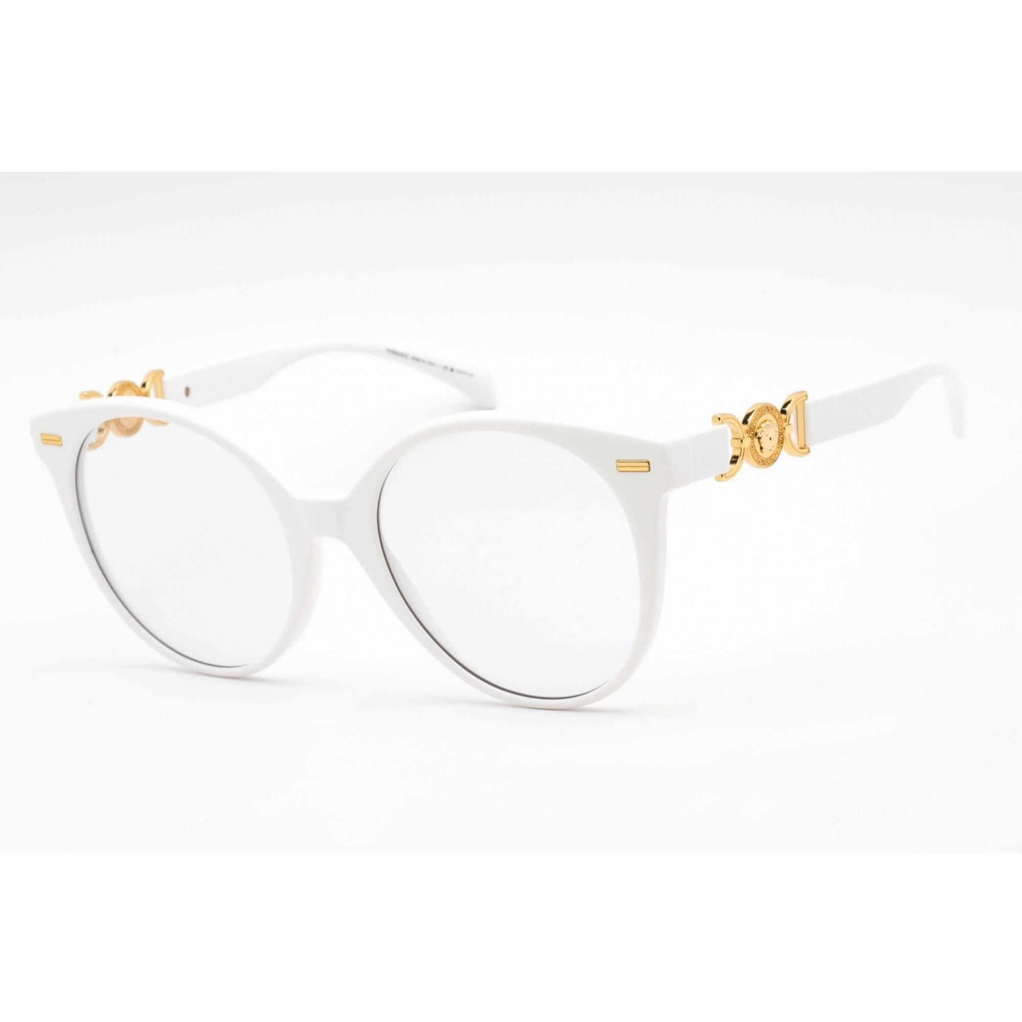 Versace Women's Sunglasses - Full Rim White Plastic Round Shaped | 0VE4442 314/M3