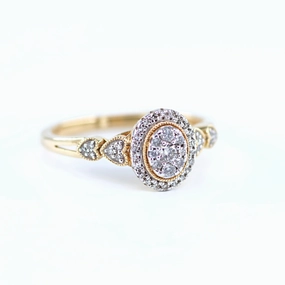 Vintage Oval Diamond Engagement Ring 4690048