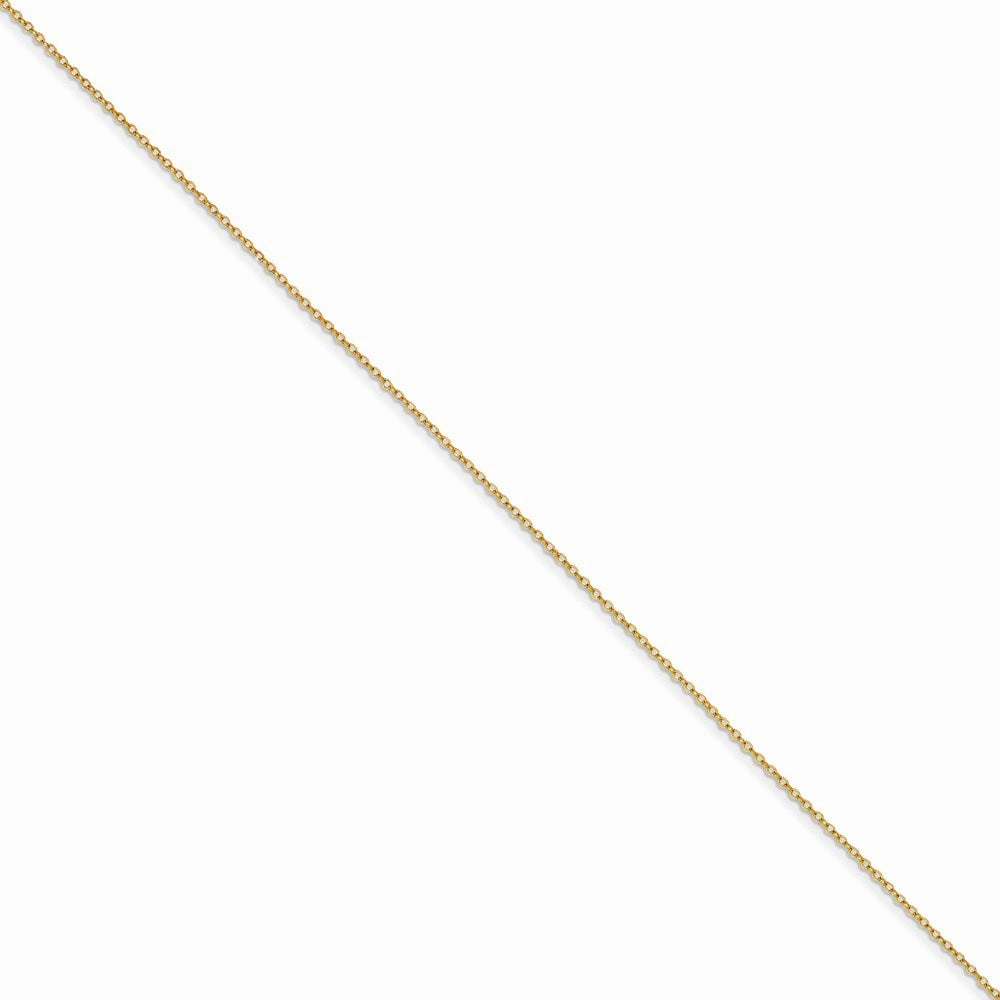 Yellow Rhodium over Brass 1.70mm Plated Rolo Chain | SRN213