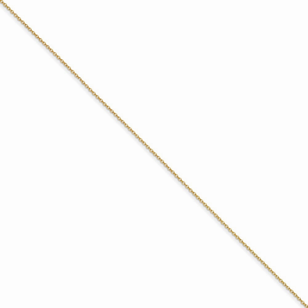 Yellow Rhodium over Brass 1.70mm Plated Rolo Chain | SRN213