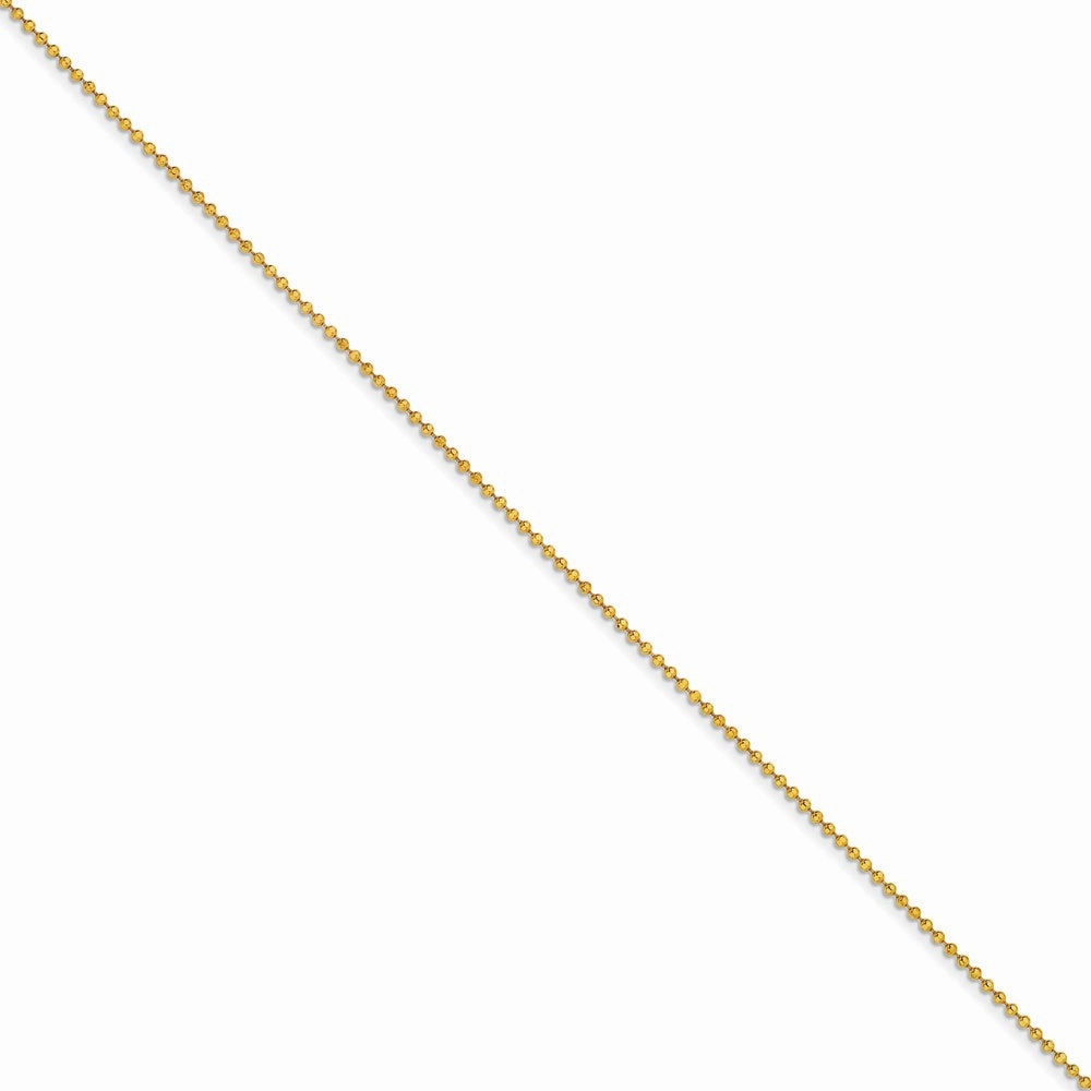 Yellow Rhodium over Brass 2.00mm Plated Ball Chain | SRN212