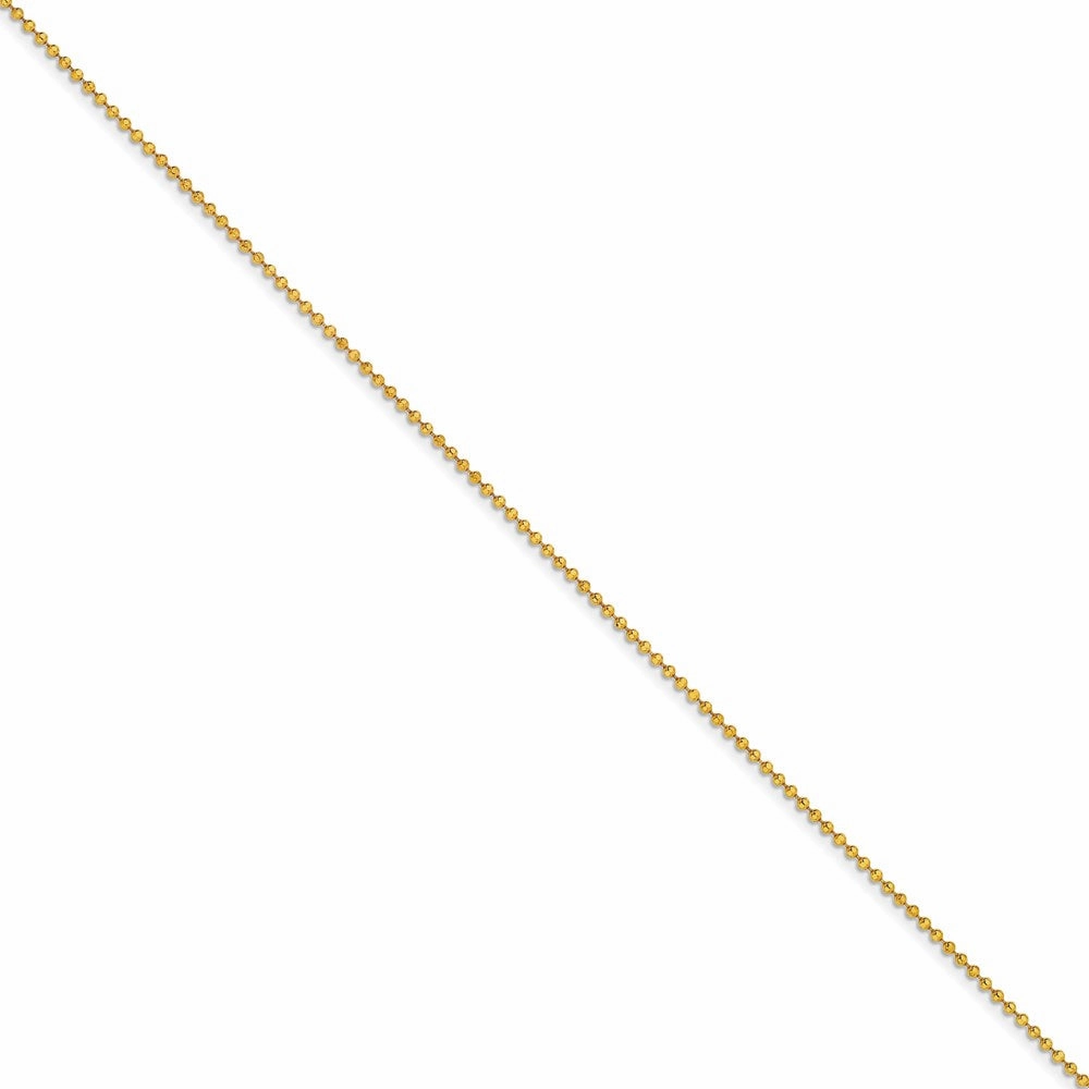 Yellow Rhodium over Brass 2.00mm Plated Ball Chain | SRN212
