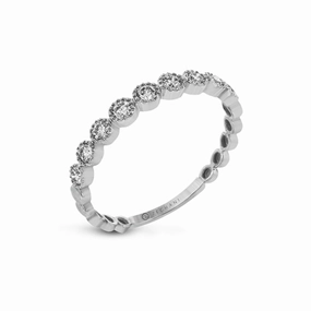 Zeghani Stack Wedding Band Zr1608
