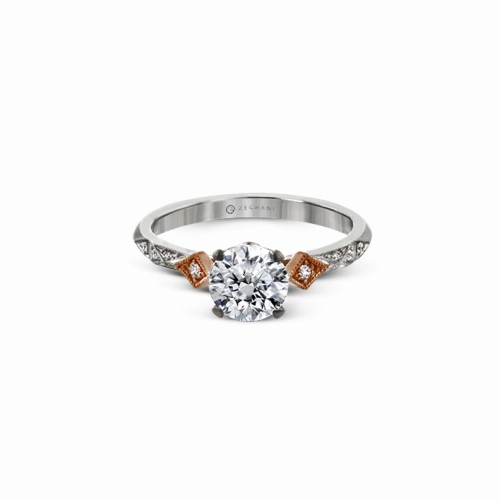 Zeghani Under Halo Engagement Ring Zr2113