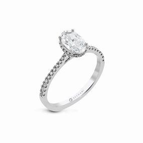 Zeghani Under Halo Engagement Ring Zr2313
