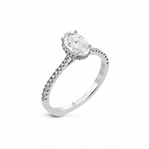 Zeghani Under Halo Engagement Ring Zr2313