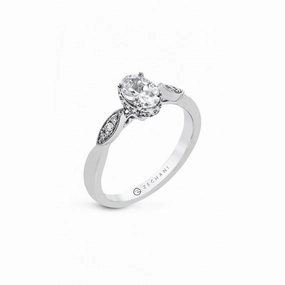 Zeghani Under Halo Engagement Ring Zr2333
