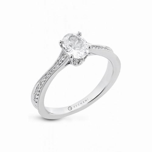 Zeghani Under Halo Engagement Ring Zr2334